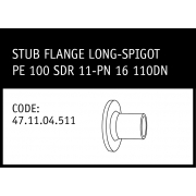 Marley Friatec Stub Flange Long-Spigot PE 100 SDR 11-PN 16 110DN - 47.11.04.511